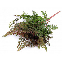 Artificial Fern, green - brown