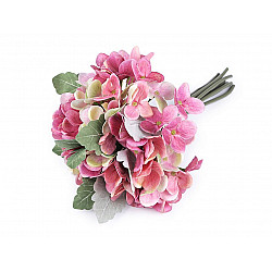 Artificial Hydrangea, pink - dark, 2 pc.