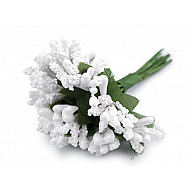 Floral / Florist Pistils on Wire, white, 12 pc.