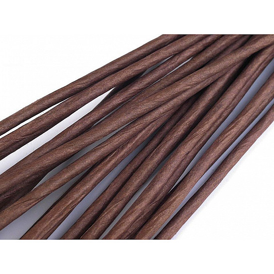 Paper Covered Floral Wire Ø2.5 mm, length 40 cm, brown, 20 pc.