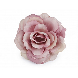 Artificial Rose Flower Ø80 mm, vintage pink light, 2 pc.