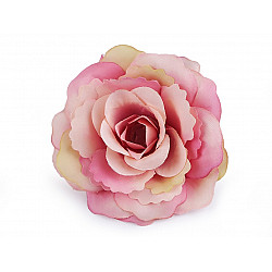 Artificial Rose Flower Ø80 mm, darkpink, 2 pc.