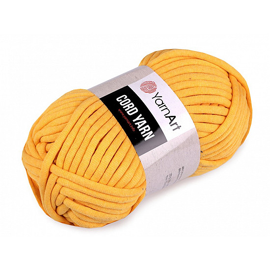 Knitting Yarn 250 g Cord Yarn - yellow - dark, 1 Buc.