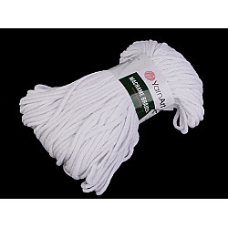 Knitting Yarn Macrame Braided 250 g - white, 1 Buc.