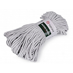 Knitting Yarn Macrame Braided 250 g - very light grey, 1 Buc.