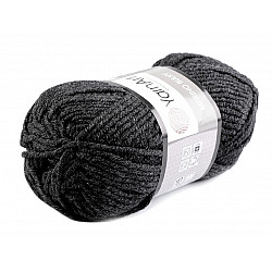 Fir de tricotat Merino bulky, 100 g - gri hematit