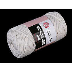 Knitting Yarn Macrame Cord 250 g - ecru light, 1 Buc.