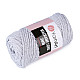 Knitting Yarn Macrame Cord 250 g - very light gray, 1 Buc.