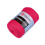 Fir de tricotat / croșetat Macrame Cotton, 250 g - roz zmeură