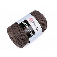 Fir de tricotat / croșetat Macrame Cotton, 250 g - stejar maro