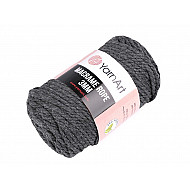 Knitting Yarn Macrame Rope 3 mm 250 g - dimgrey, 1 Buc.