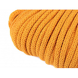 Cord / String Yarn Ø5 mm - orange-yellow, 10 ml.