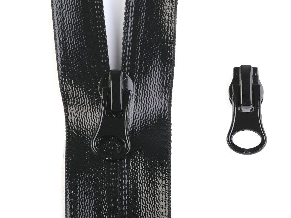 Slider to Water Resistant Coil Zippers 7 mm, Black