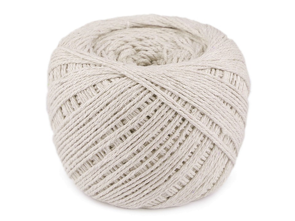 Cotton Cord / Yarn Macramé 600 g - ecru light, 1 Buc.