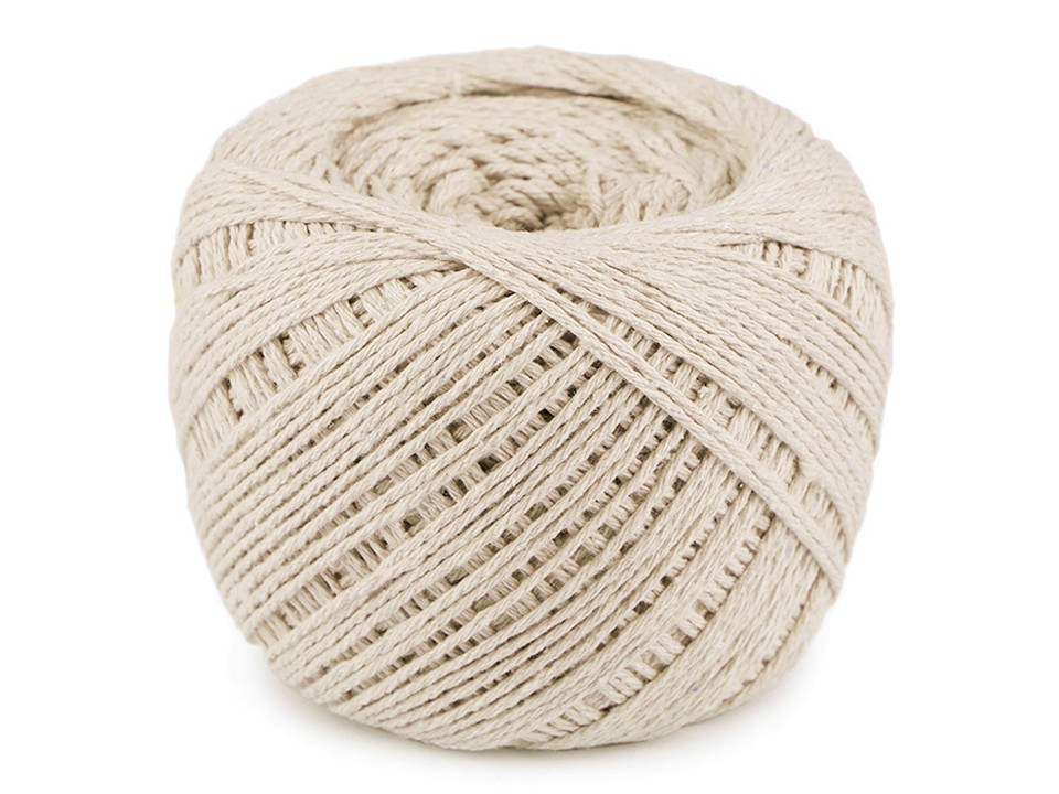 Fir bumbac / șnur macrame, 600 g - ecru