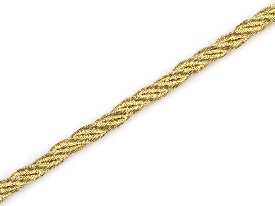 Twisted Cord with Lurex Ø2.5 mm (roll 20 m) - gold