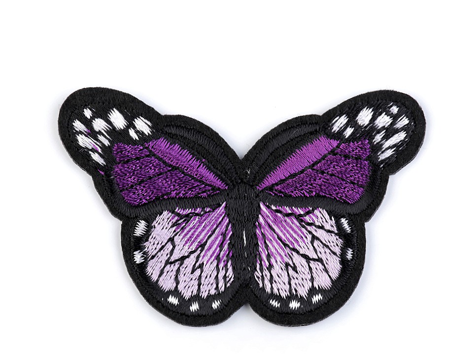 Iron-on Patch Butterfly, purple