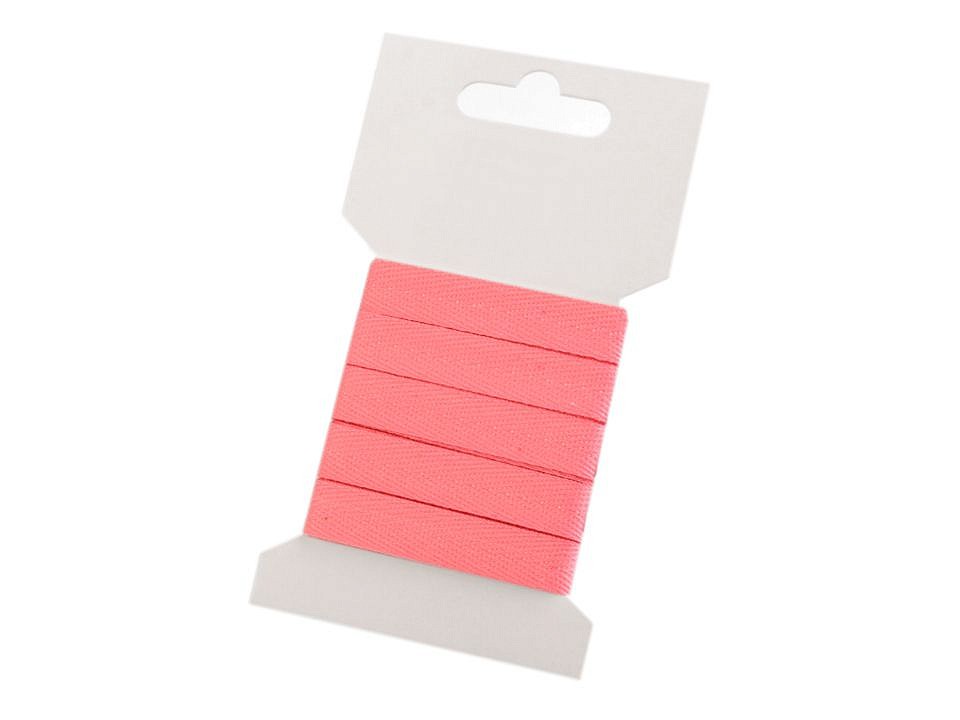 Herringbone Twill Tape width 10 mm (card 3 m) - light pink