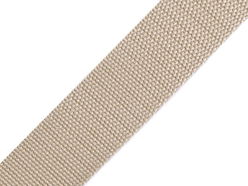 Polypropylene Webbing width 25 mm, beige