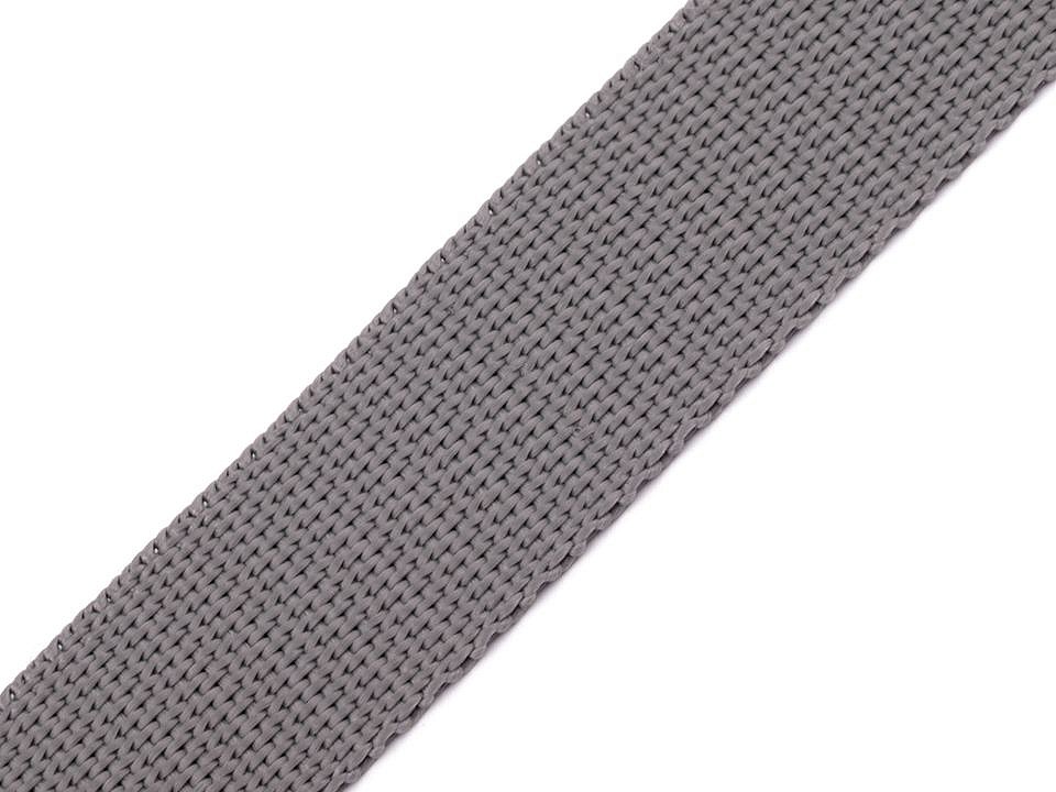 Polypropylene Webbing width 25 mm, gray