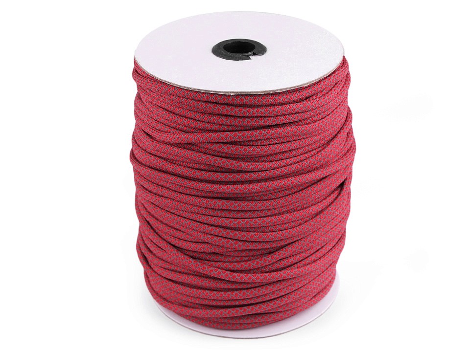 Reflective Cord String Ø5 mm - red, 1 ml.