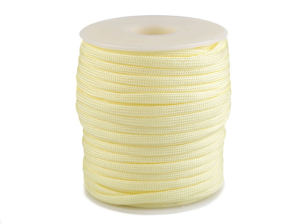 Polyester Cord Ø4 mm (roll 25 m) - vanilla