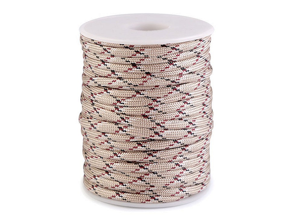 Parachute Cord / Paracord Ø4 mm (roll 5 m) - natural brown