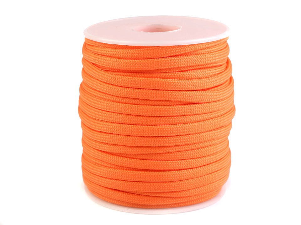 Polyester Cord Ø4 mm (roll 25 m) - orange