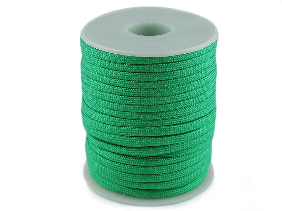 Polyester Cord Ø4 mm (roll 25 m) - irish green