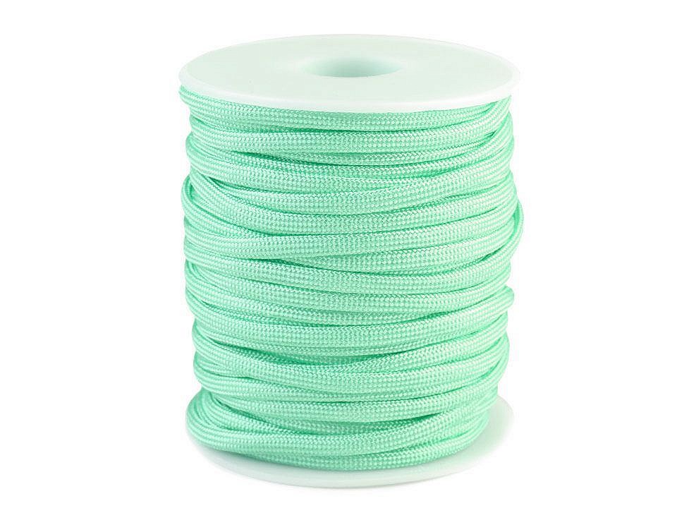 Polyester Cord Ø4 mm (roll 25 m) - mint