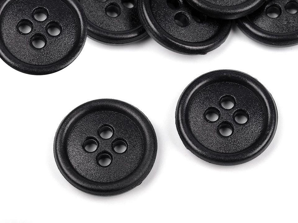 Button size 24, black, 20 pc.