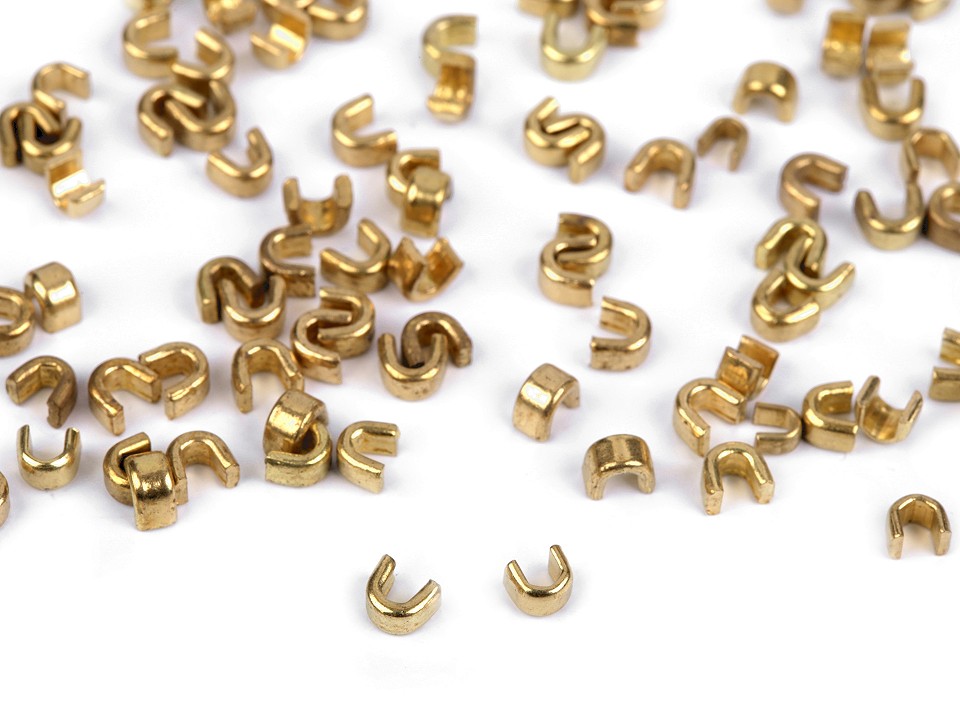 Zipper Top Stopper 3 mm, 5 mm - ( mm) gold light, 10 g.