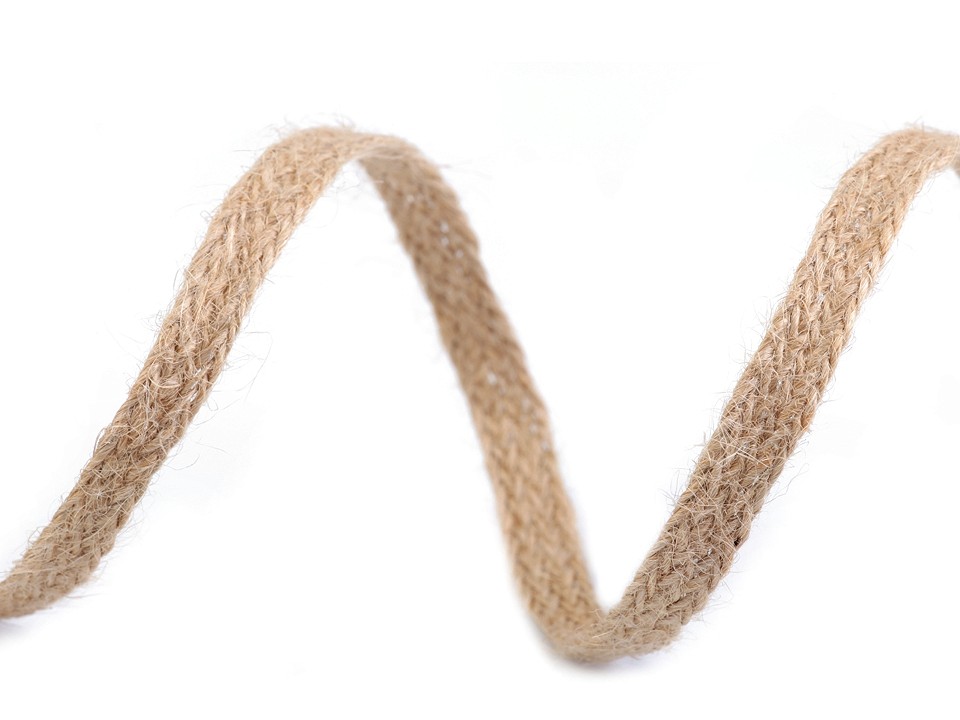 Jute Ribbon width 8 mm (roll 4 m) - natural burlap