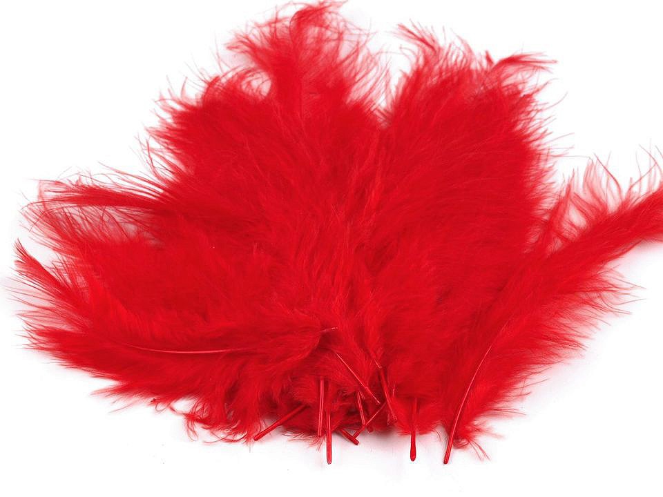 Ostrich Feathers length 9-18 cm, red