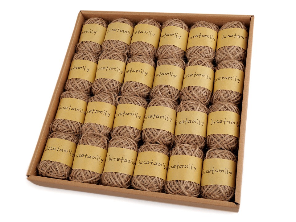 Jute String Ø2 mm (set 4 pc.) - mix No. 1