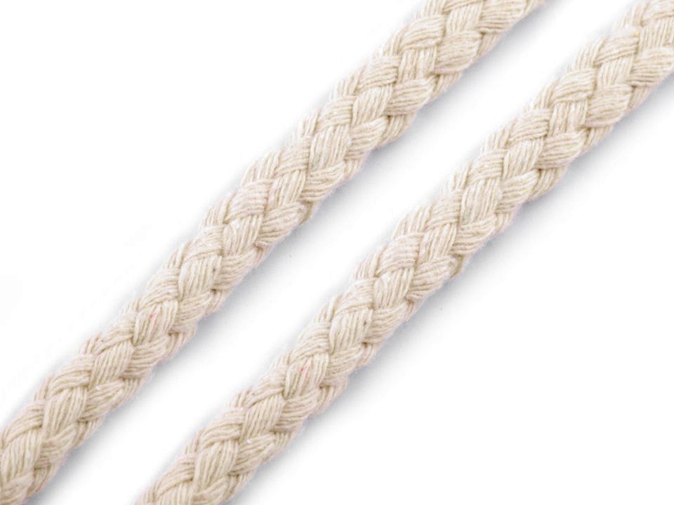 Drawstring Cord Ø10-12 mm braided (card 10 m) - ecru light