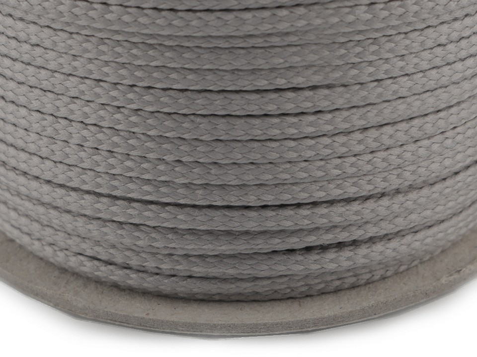 Polyester Cord Ø2 mm (roll 50 m) - dove grey