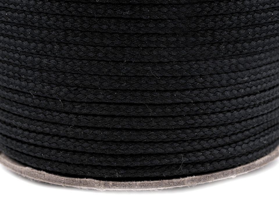 Polyester Cord Ø2 mm (roll 50 m) - black