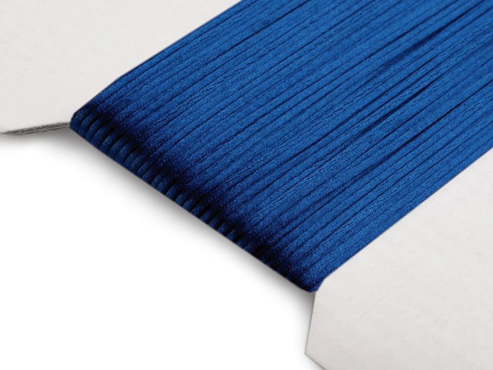 Satin String Ø1 mm (card 25 m) - blue