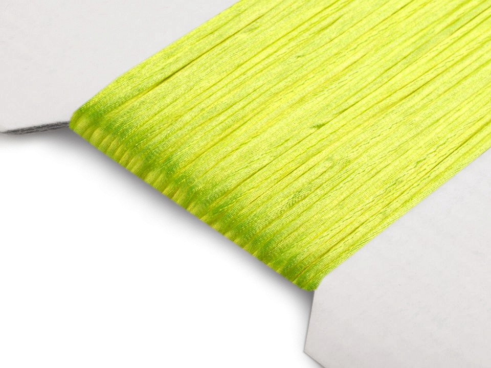 Satin String Ø1 mm (card 25 m) - yellow - neon