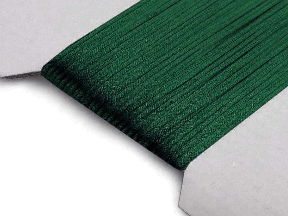 Satin String Ø1 mm (card 25 m) - dark green