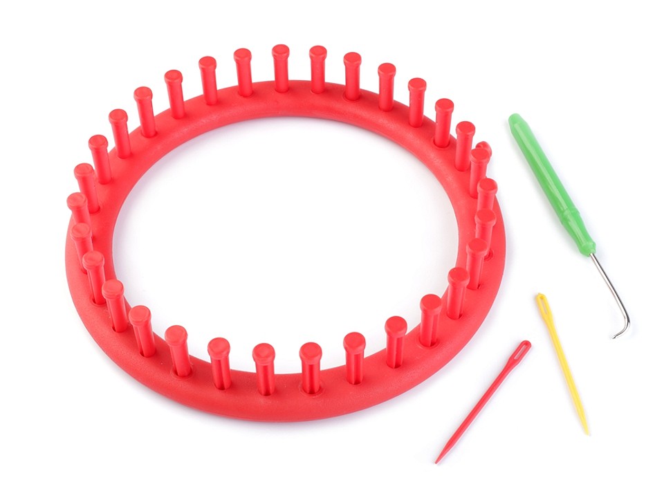 Gherghef pentru tricotat circular, set 4 piese, Ø19 cm