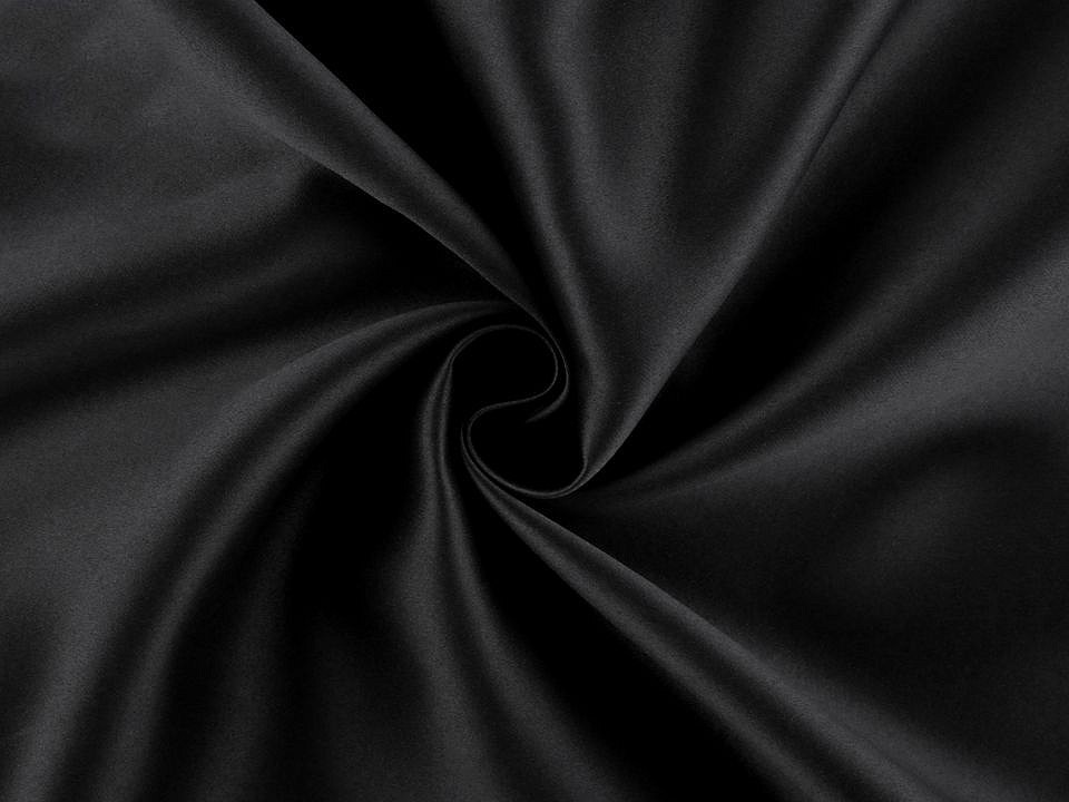 Material Blackout pentru draperii, lățime 280 cm - negru