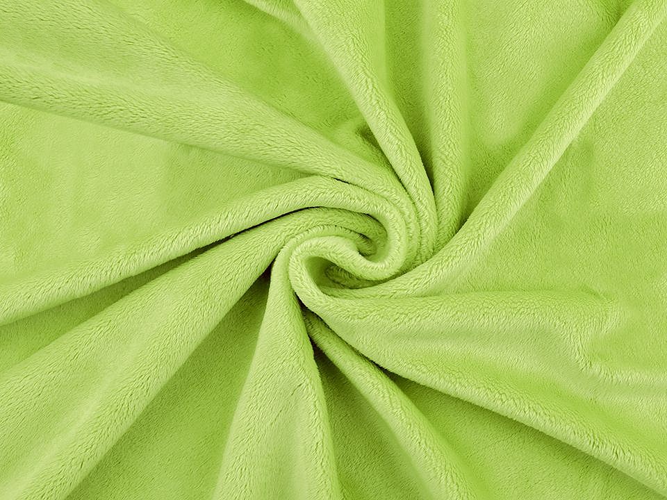 Micropluș / Soft Fleece Minky, la metru - verde lime