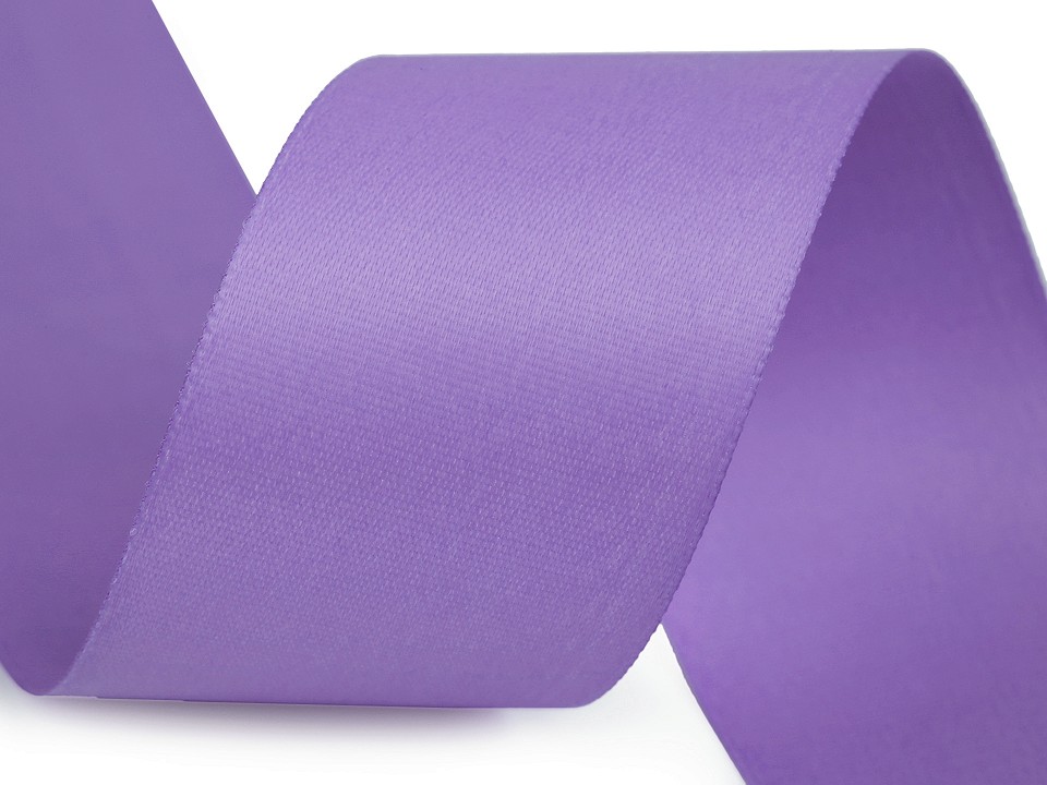 Double Face Satin Ribbon width 40 mm matt - violet lilac, 20 ml.