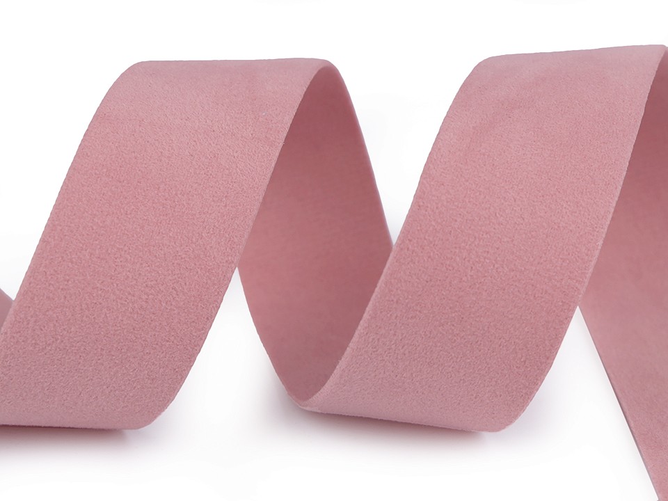 Velvet Ribbon width 25 mm, double-sided - powder, 1 ml.