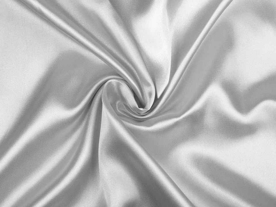 Satin elastic la metru - gri deschis