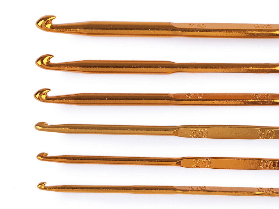 Set of Double Sided Crochet Hooks, copper