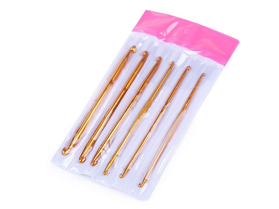 Set of Double Sided Crochet Hooks, copper