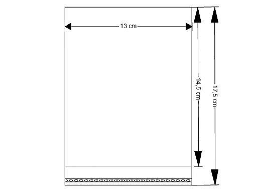 Self-adhesive Seal Plastic Bags 13x14.5cm (package 100 pc.)